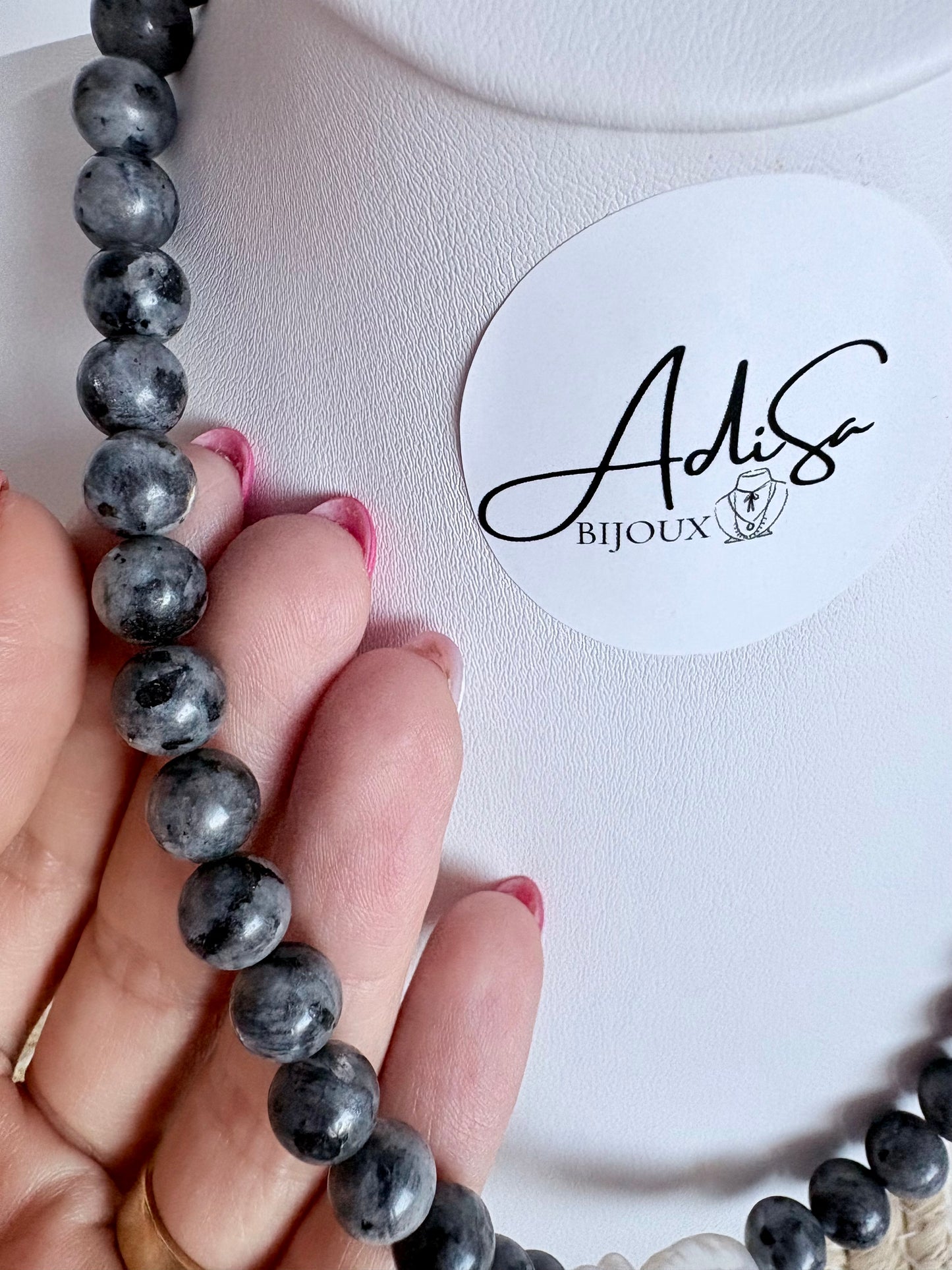 Collier Labradorite baroque
