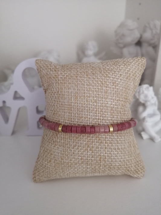 Bracelet réglable Rhodochrosite