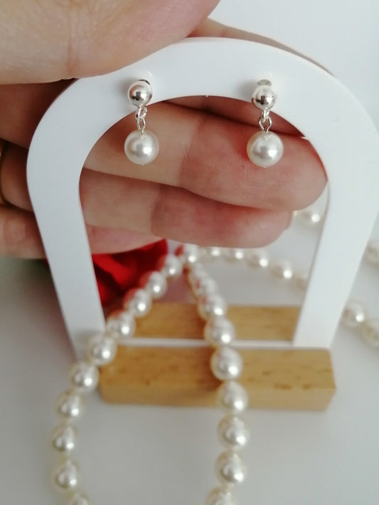 Boucles d'oreilles en perles Swarovski 6mm