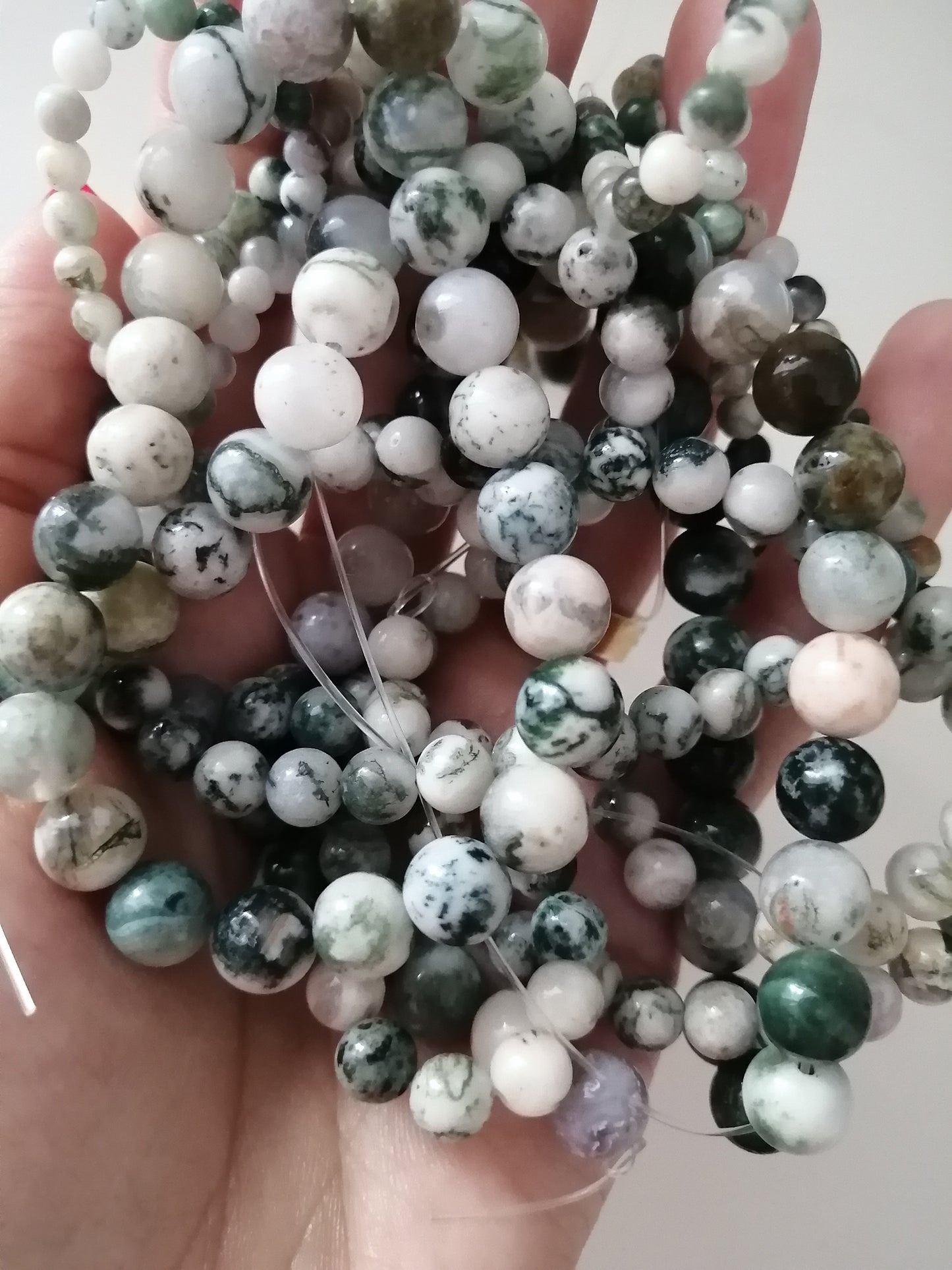 Agate tree duo bracelet