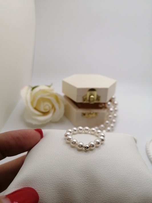 Bague en perles Swarovski
