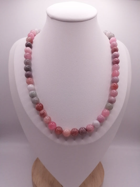 Collier Jade coloré 8mm