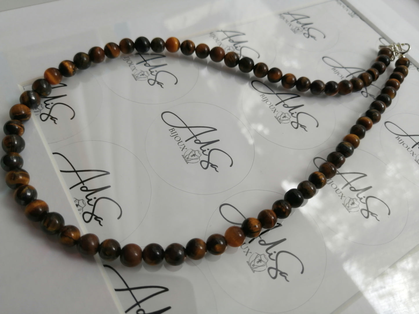 Collier Oeil de tigre 6mm