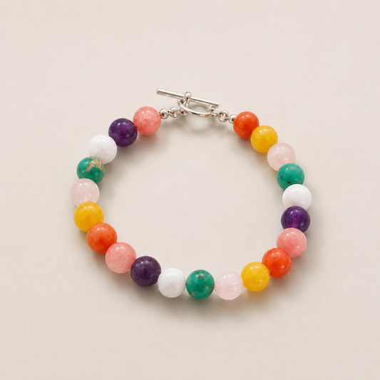 B&amp;B Set Jade rose 8mm