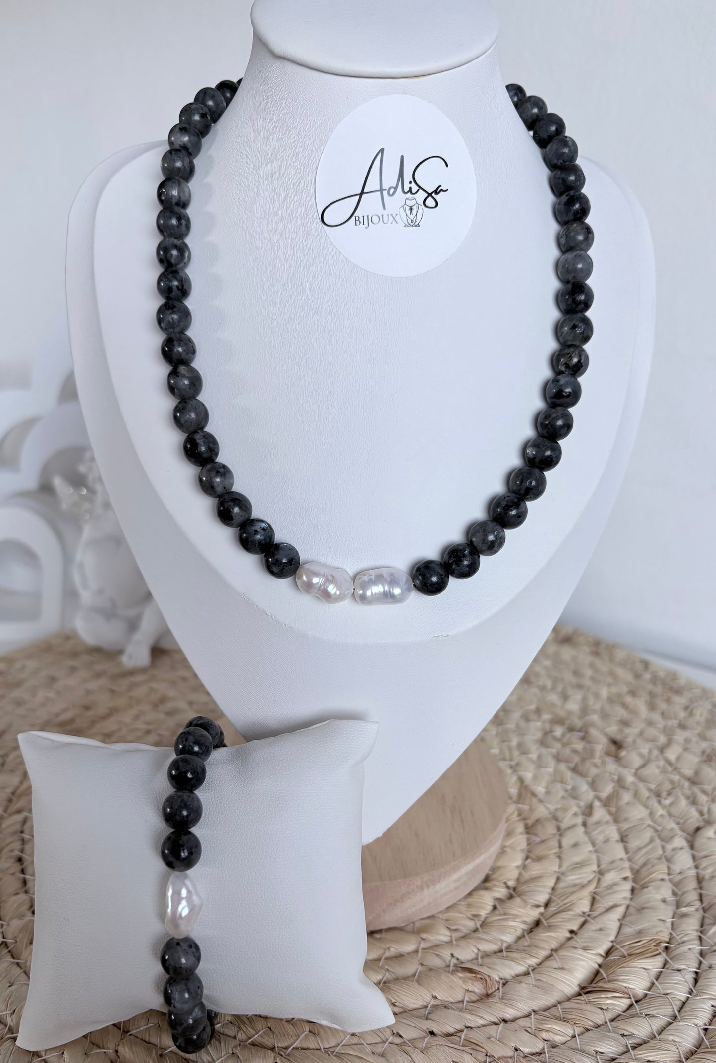 Collier Labradorite baroque