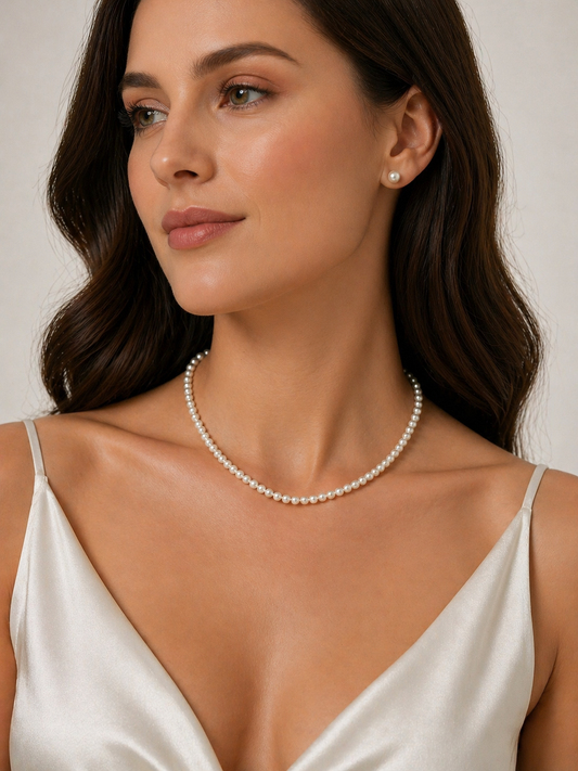 Collier de perles Swarovski 4mm