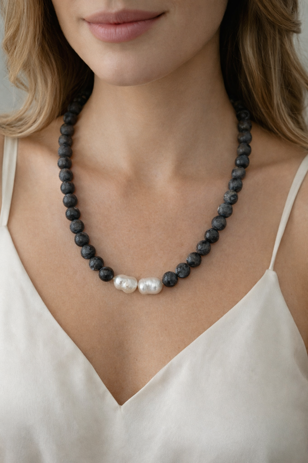 Collier Labradorite baroque