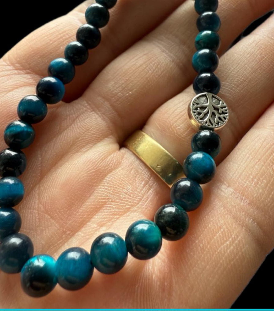 Tijgeroog Levensboom Armband