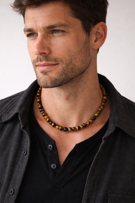 Collier Oeil de tigre 6mm