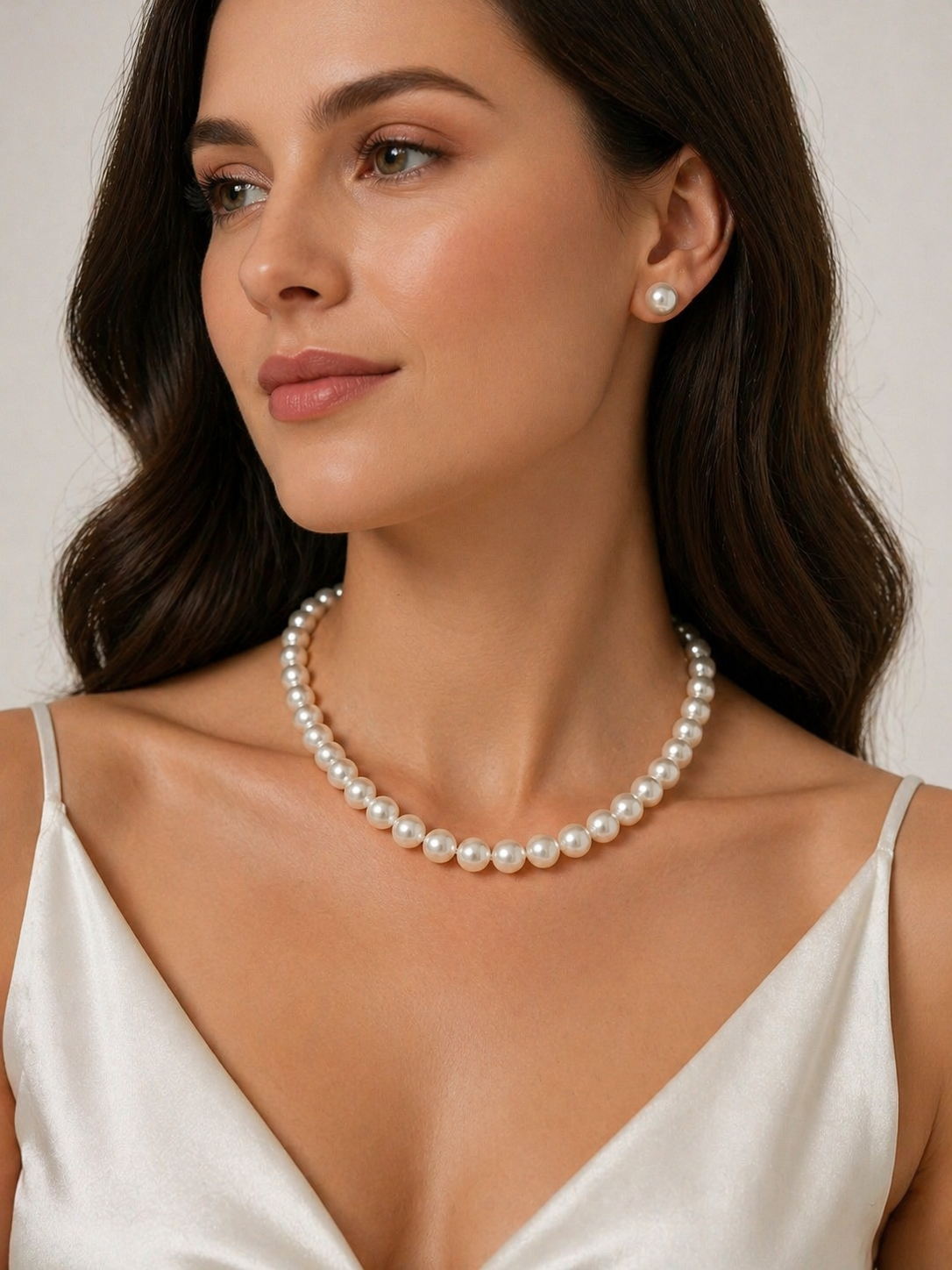Collier de perles Swarovski classique