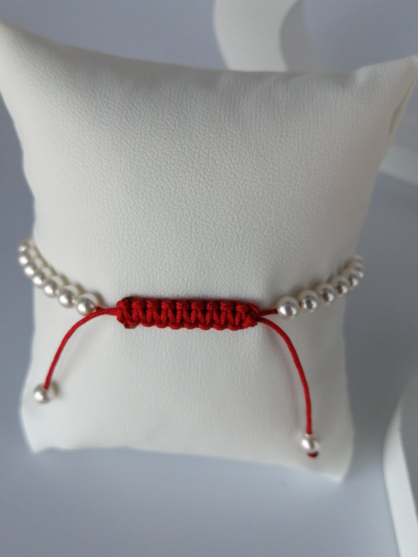 Verstelbare Swarovki parelarmband