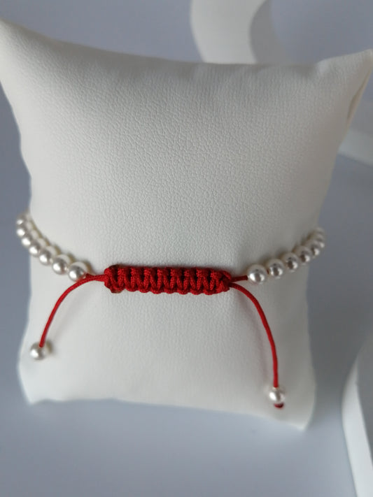 Bracelet réglable en perles Swarovki