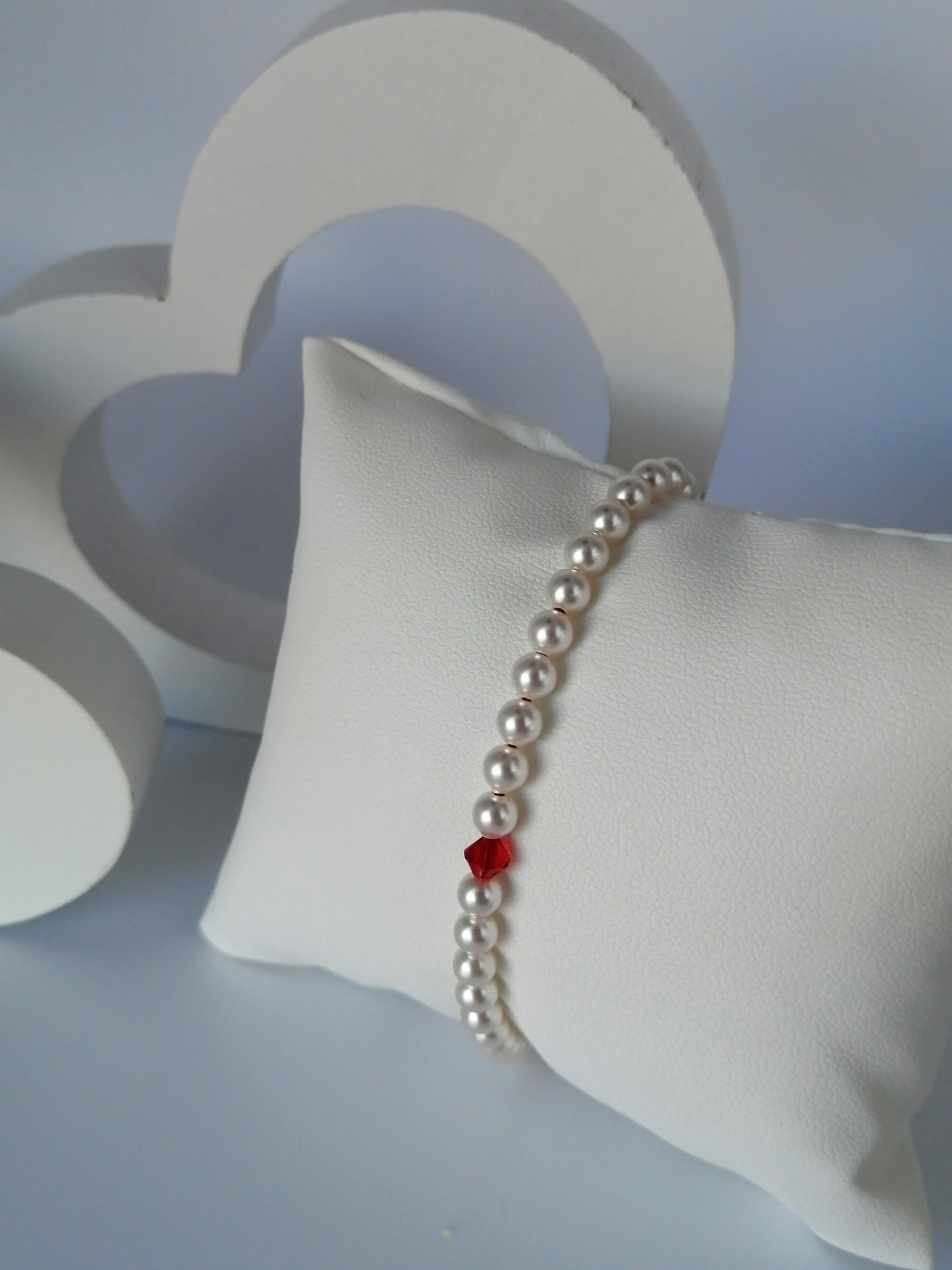 Verstelbare Swarovki parelarmband