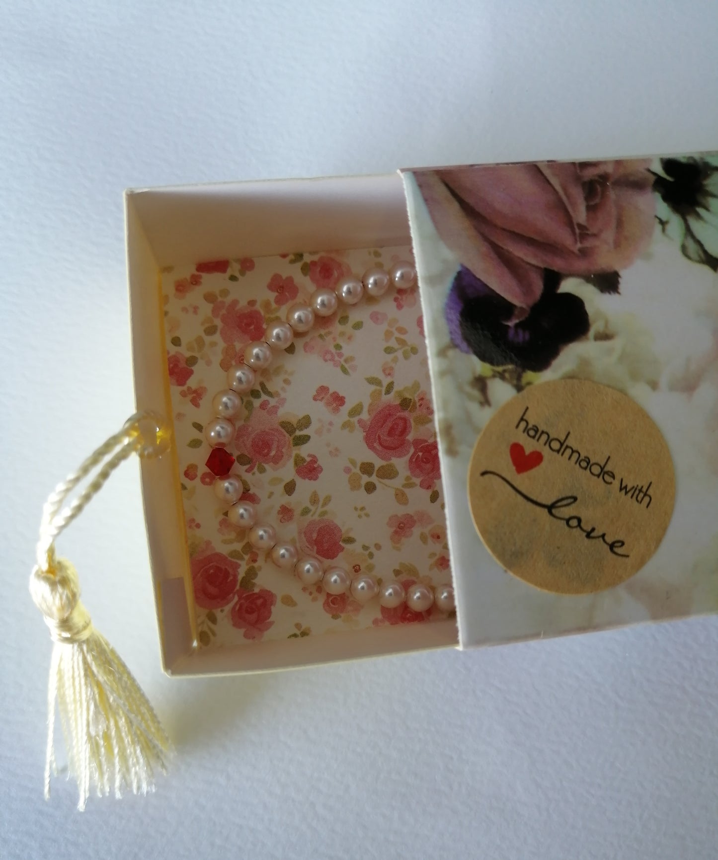 Verstelbare Swarovki parelarmband