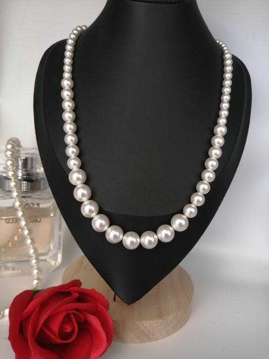 Collier de perles Swarovski dégradées