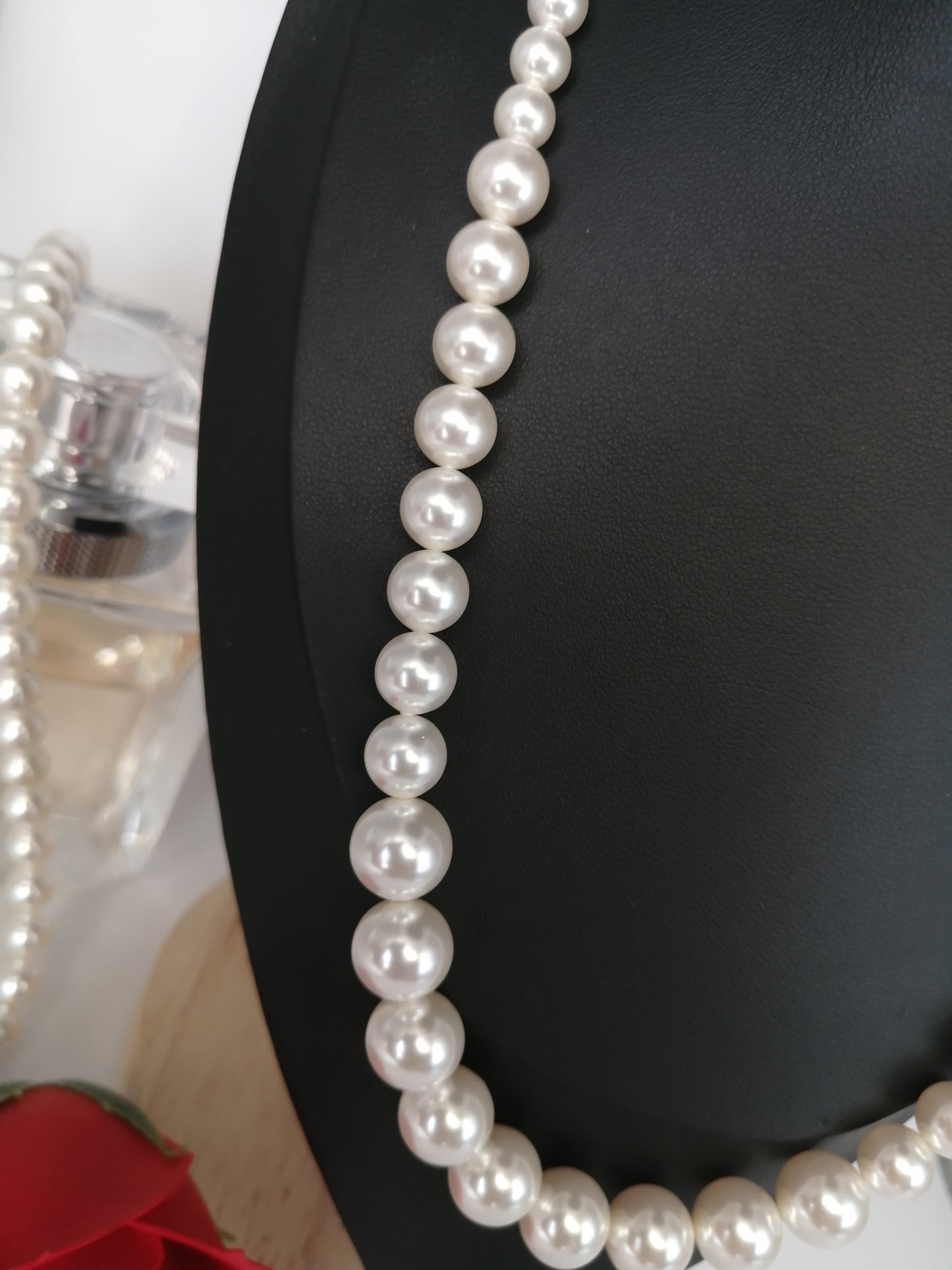 Collier de perles Swarovski dégradées