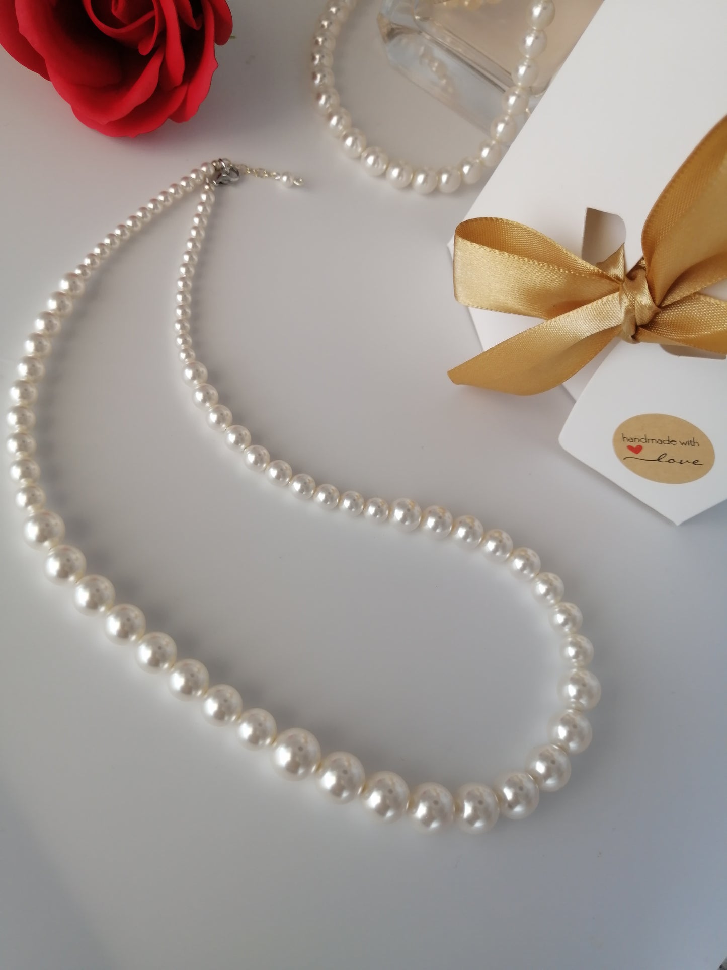 Collier de perles Swarovski dégradées