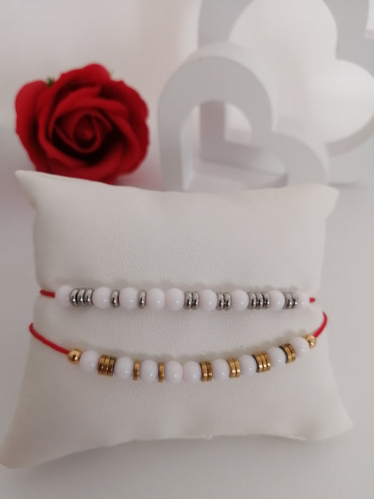 Bracelet jade "Je t'aime maman"