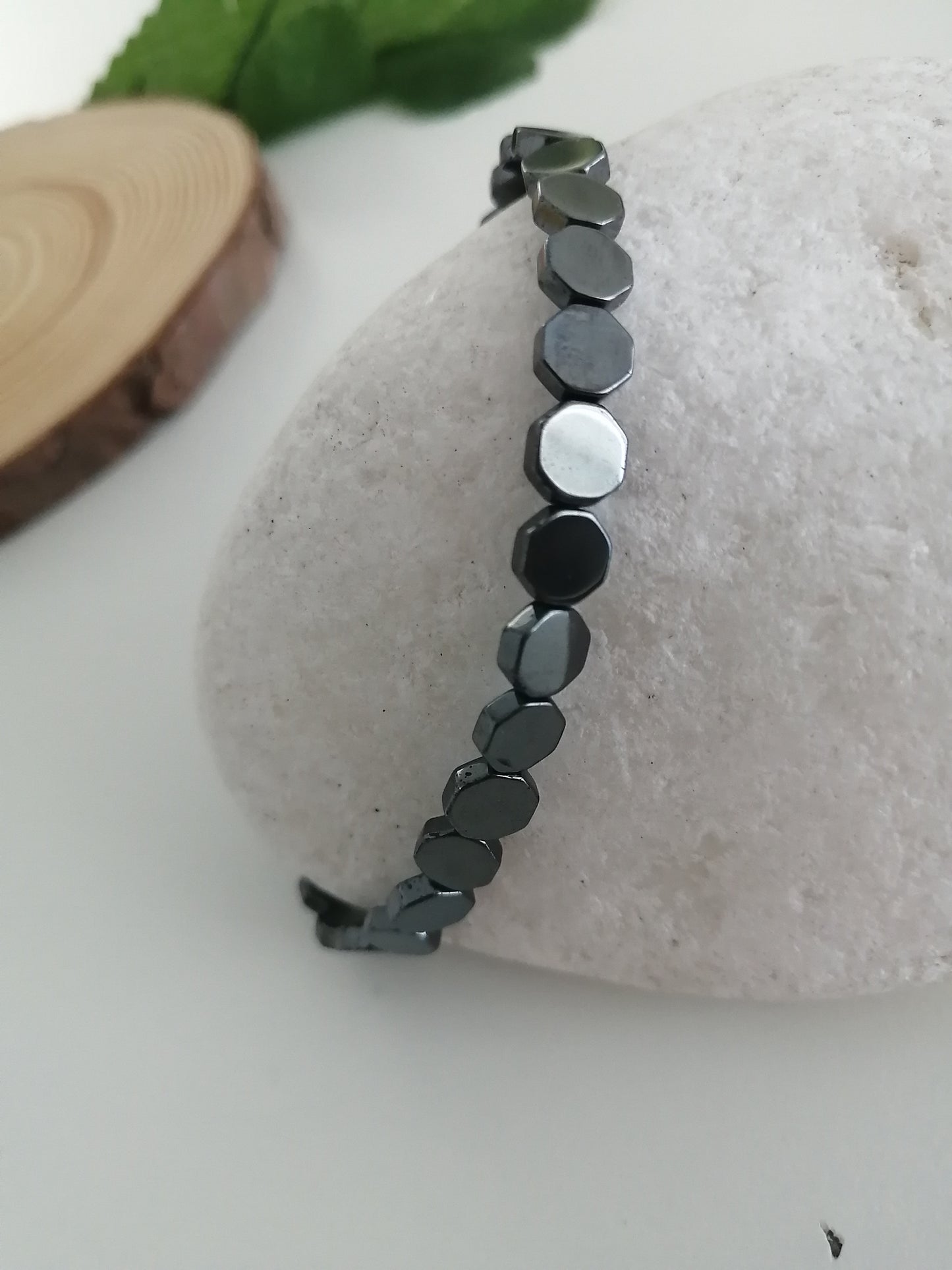Hematiet hexagon armband
