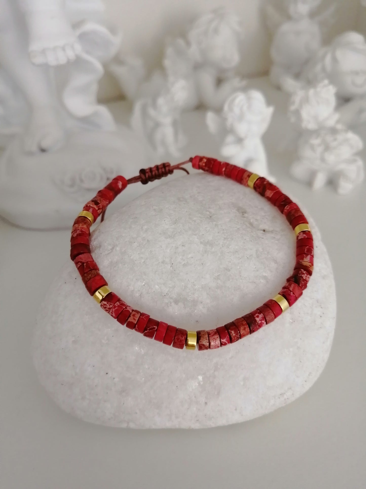 Verstelbare Rode Jaspis Armband