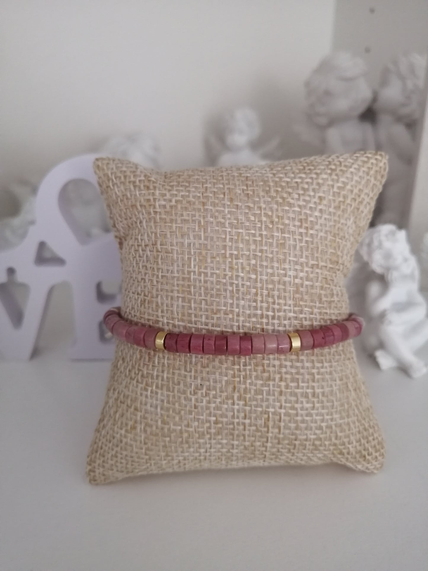 Rhodochrosiet verstelbare armband