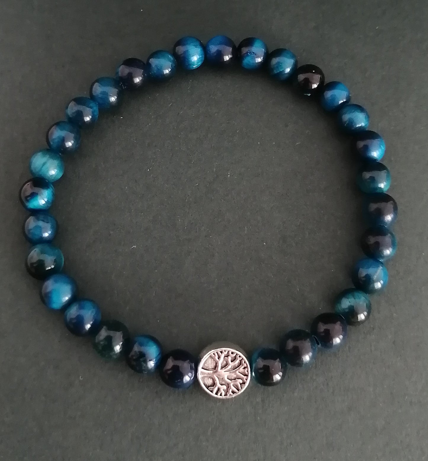 Tijgeroog Levensboom Armband