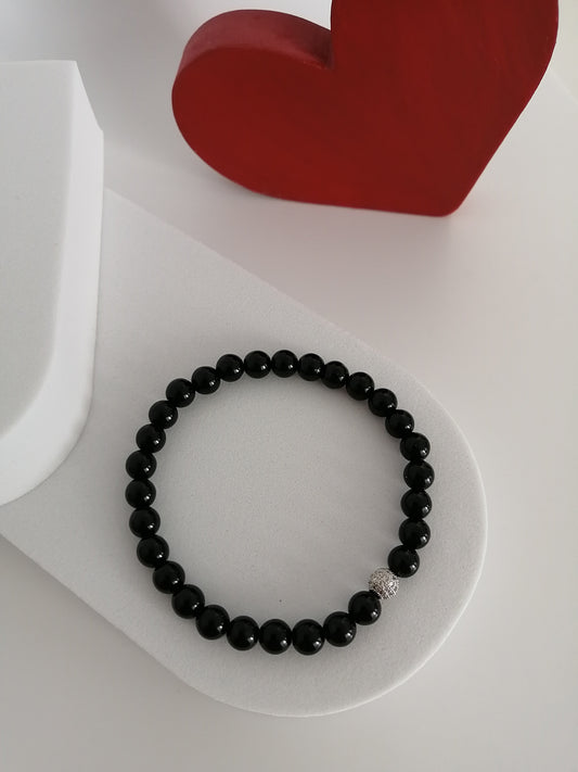 Bracelet Onyx zircone