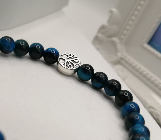 Tiger's Eye Tree of Life Bracelet