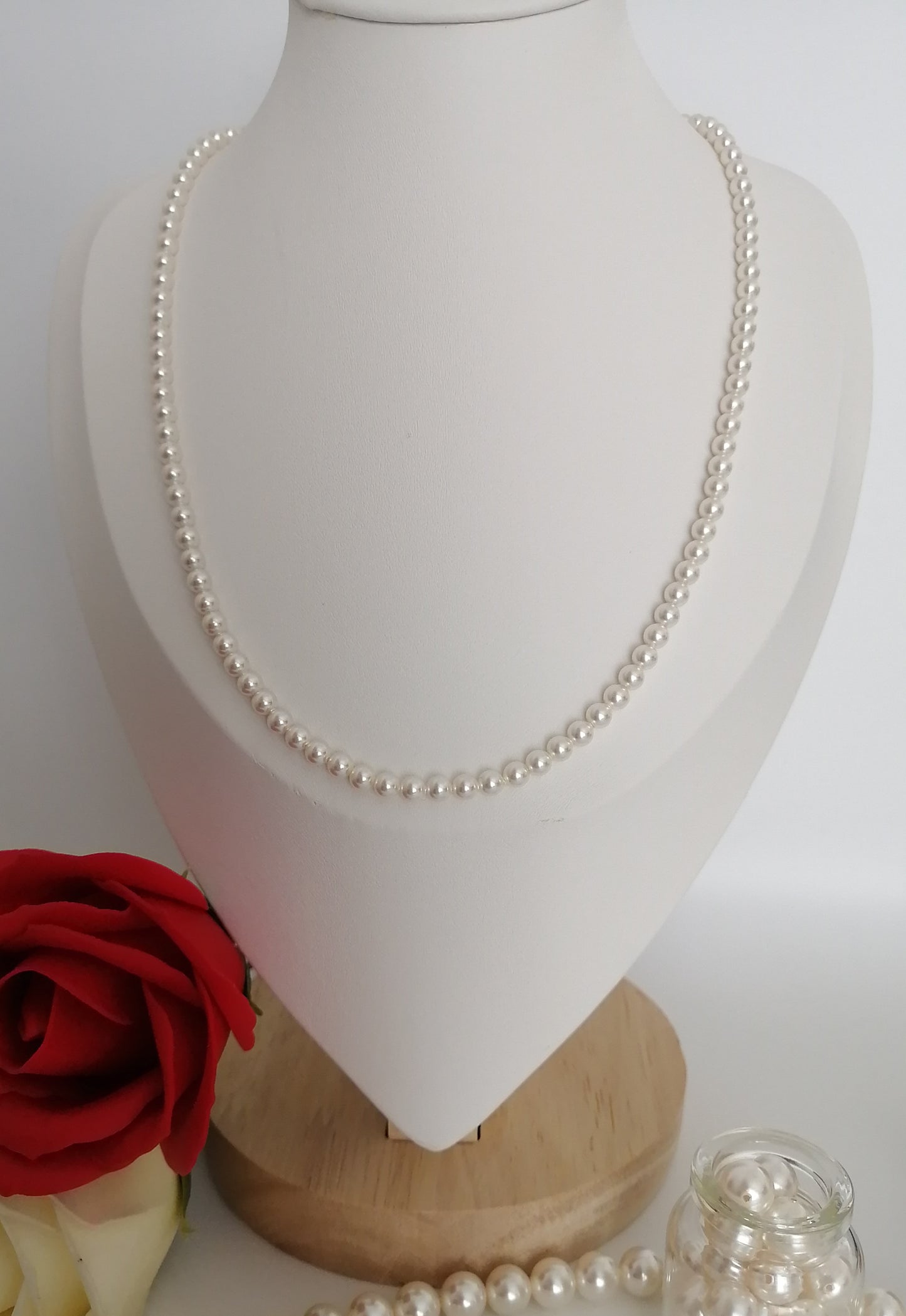 Collier de perles Swarovski 4mm