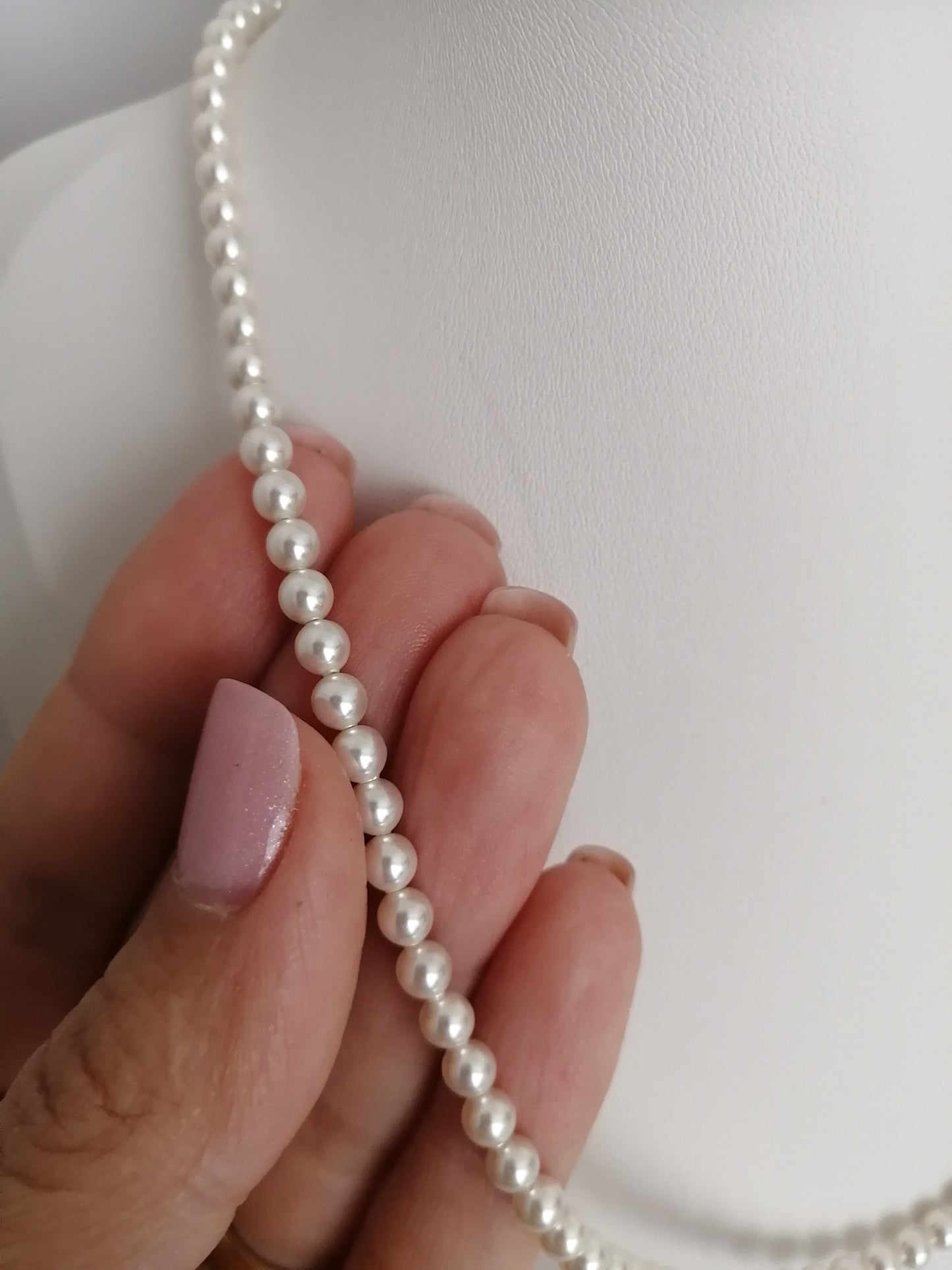 Collier de perles Swarovski 4mm