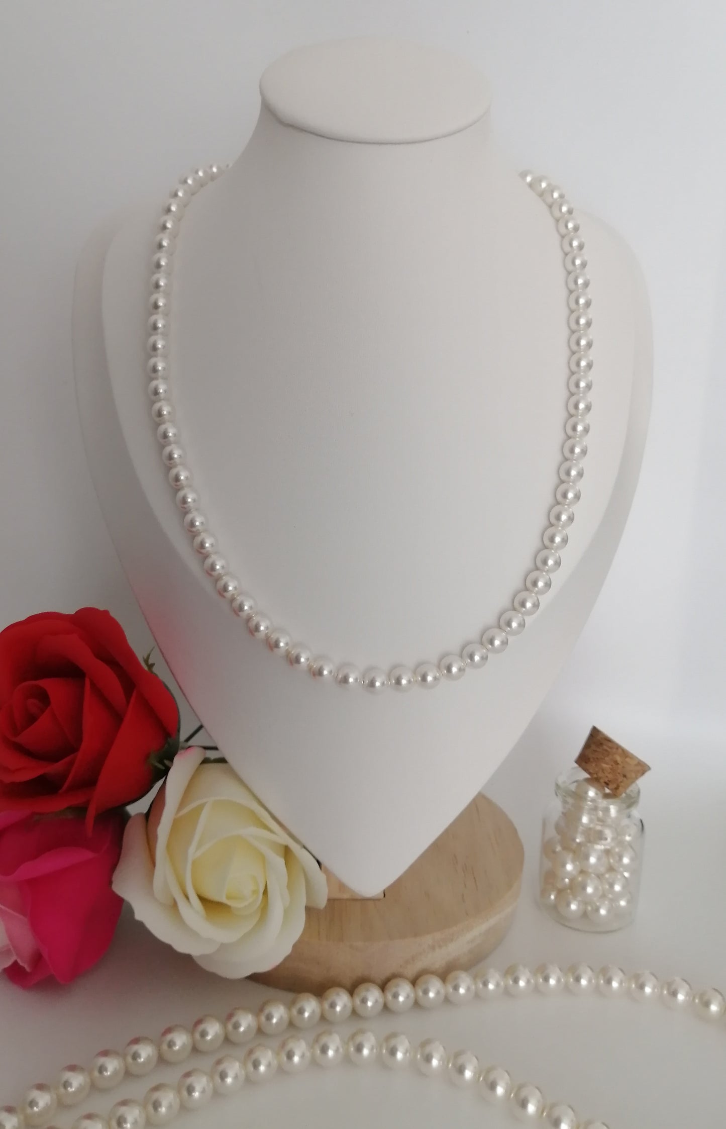 Collier de perles Swarovski 6mm