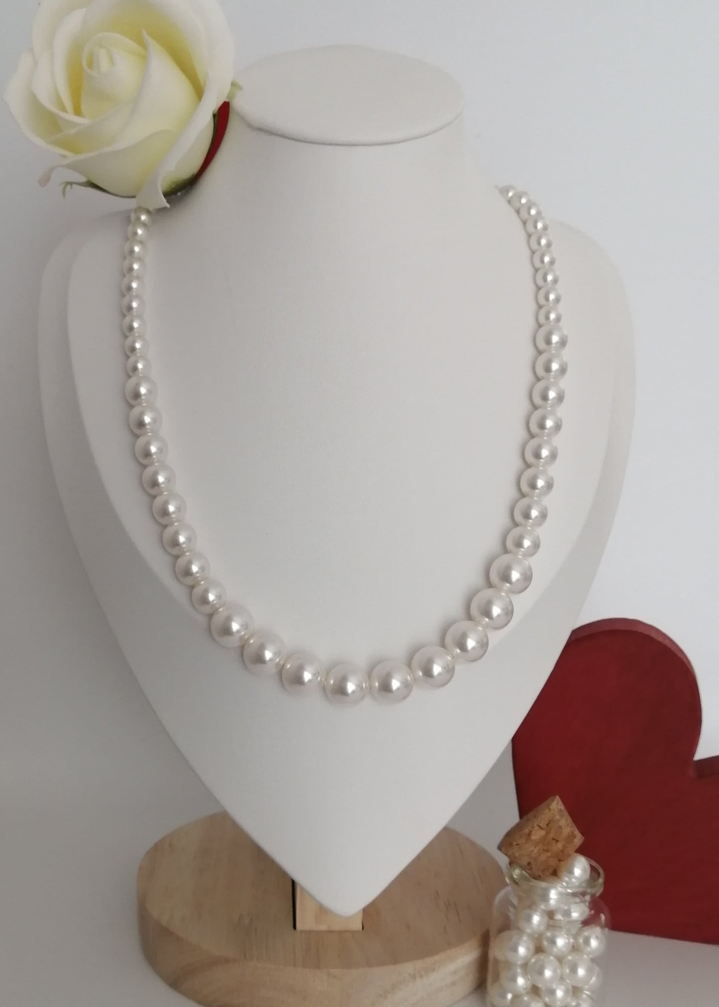 Collier de perles Swarovski dégradées