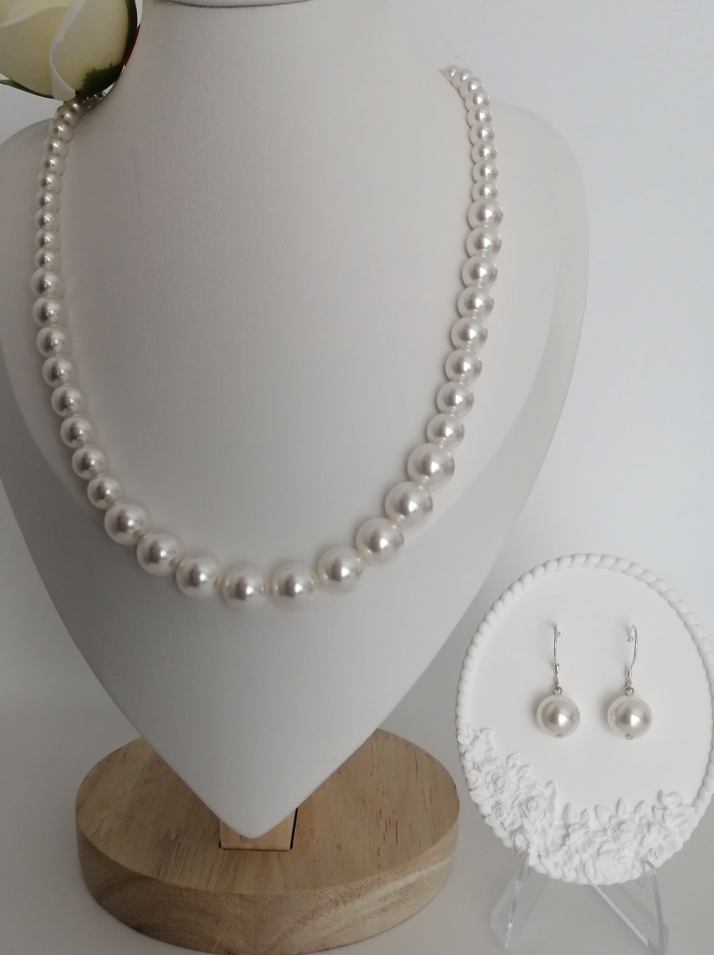 Collier de perles Swarovski dégradées