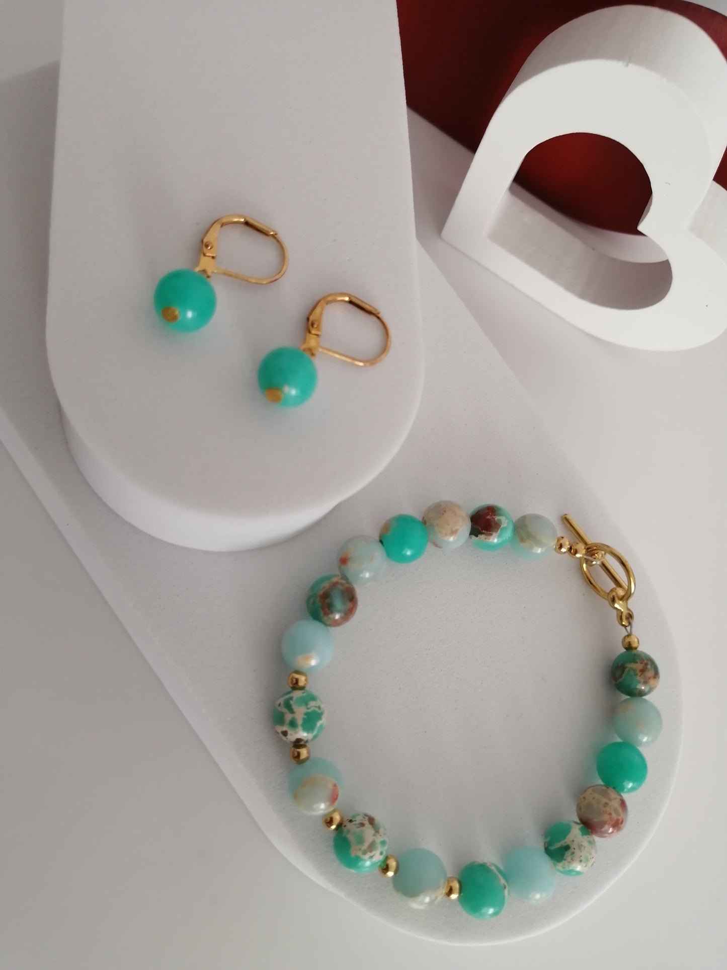 8mm Imperial Turquoise Jasper Bracelet