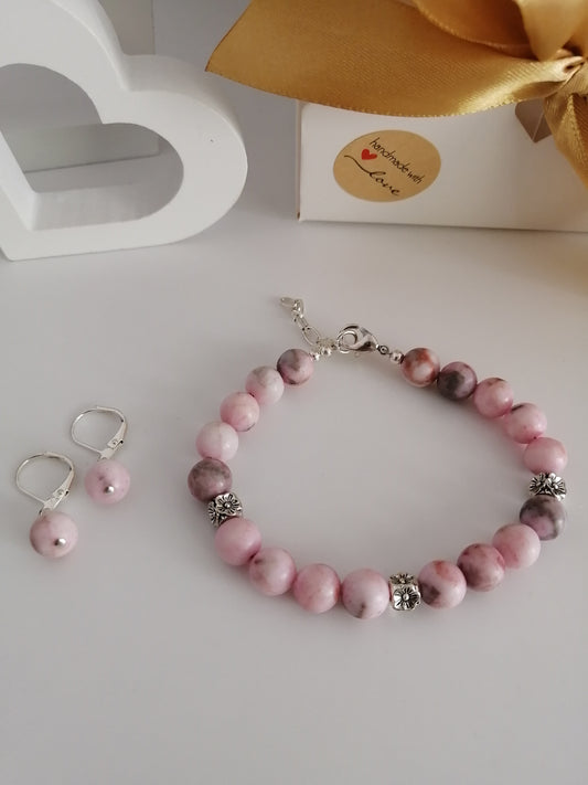 B&amp;B in Pink Zebra Jasper