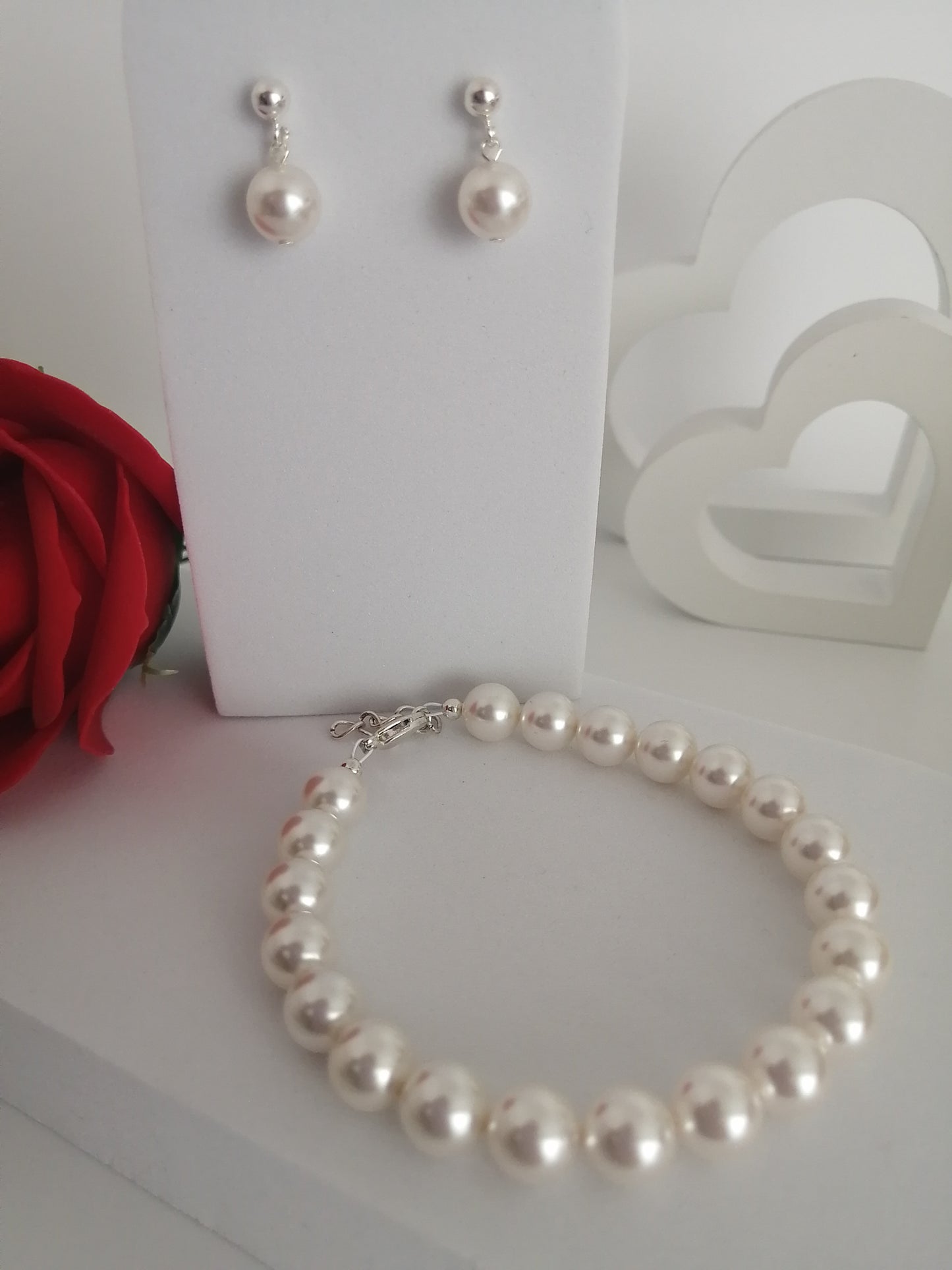 8mm Swarovki pearl bracelet