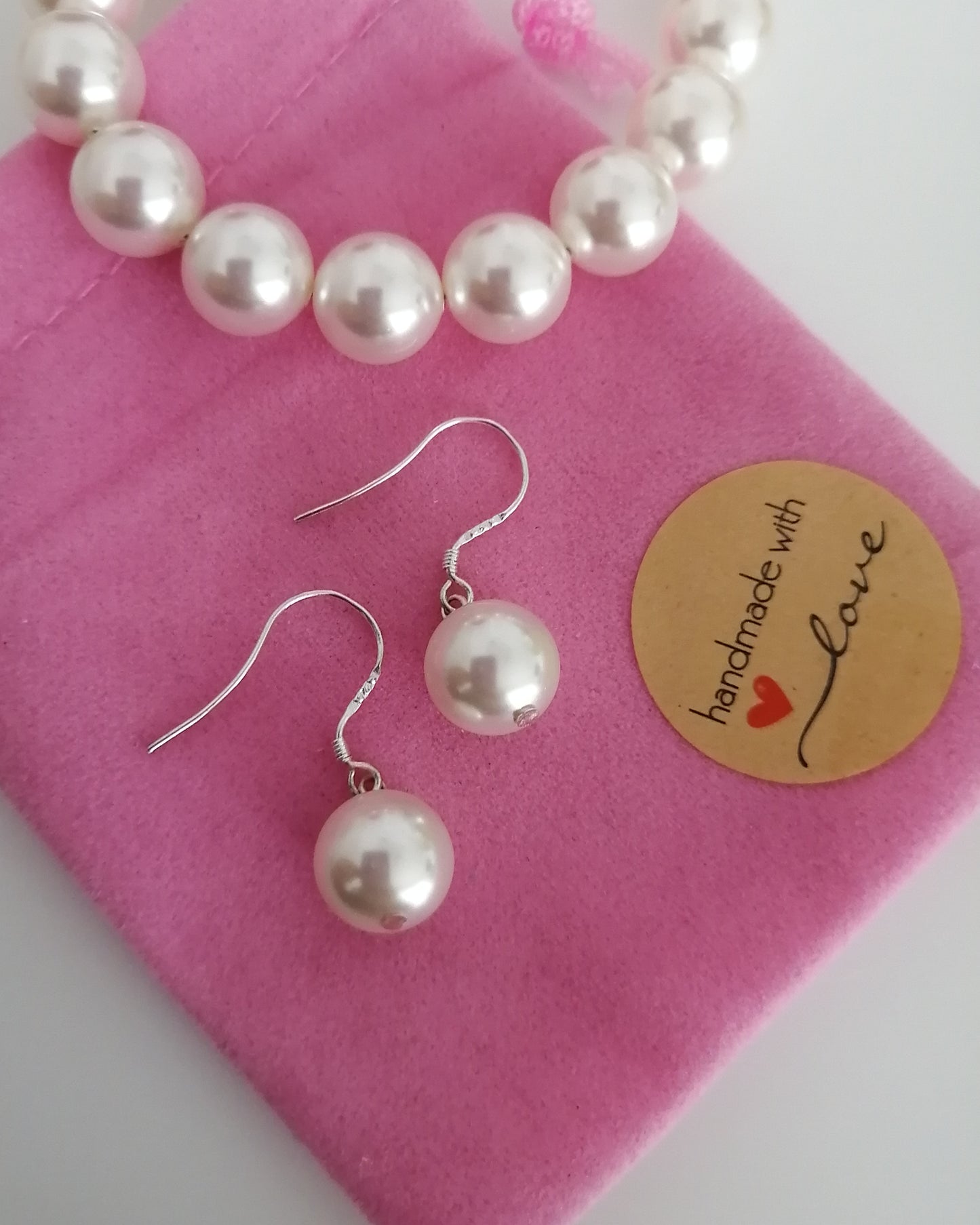 Boucles d'oreilles en perles Swarovski 10mm Lady