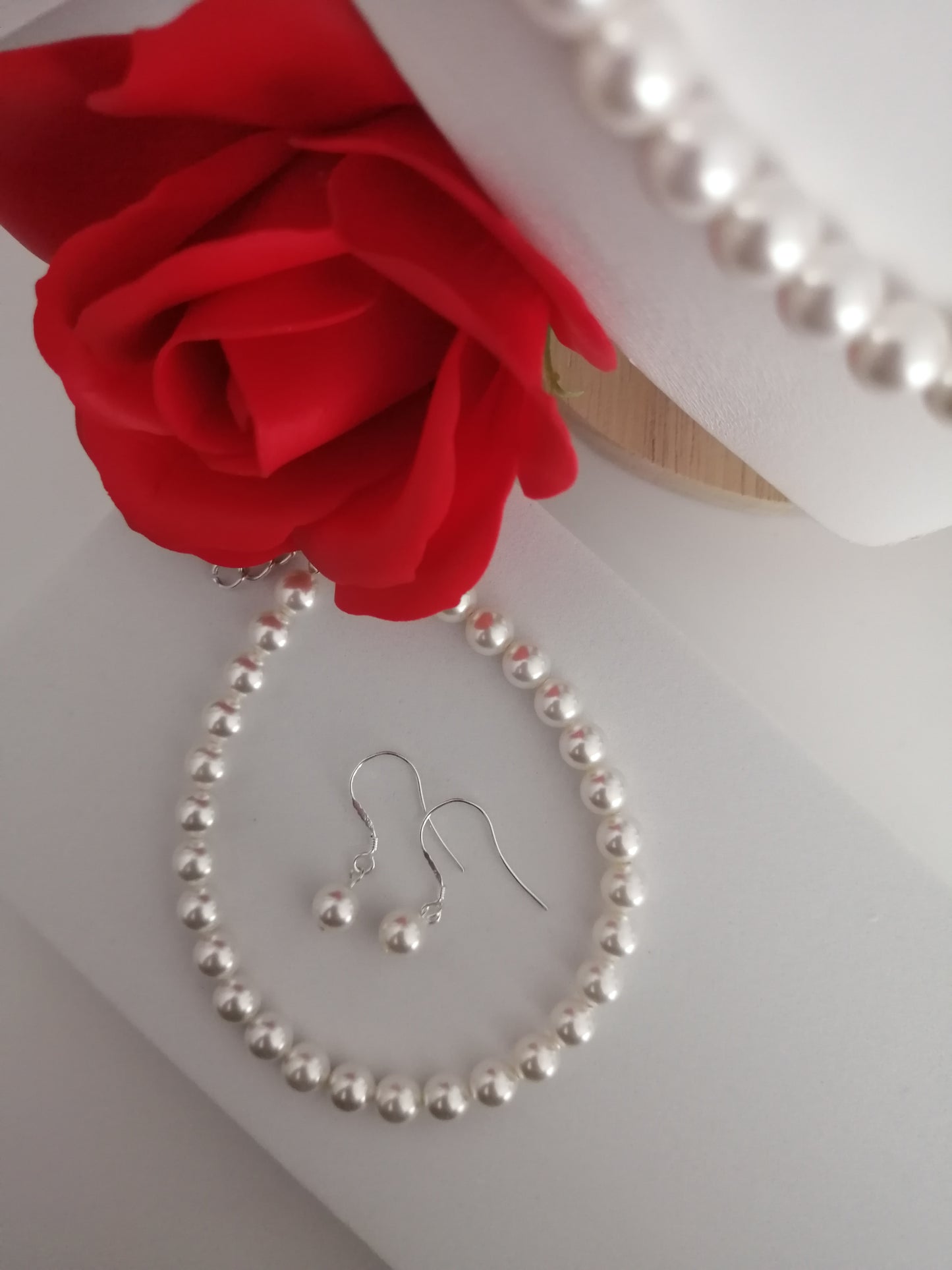 6mm Swarovski pearl earrings