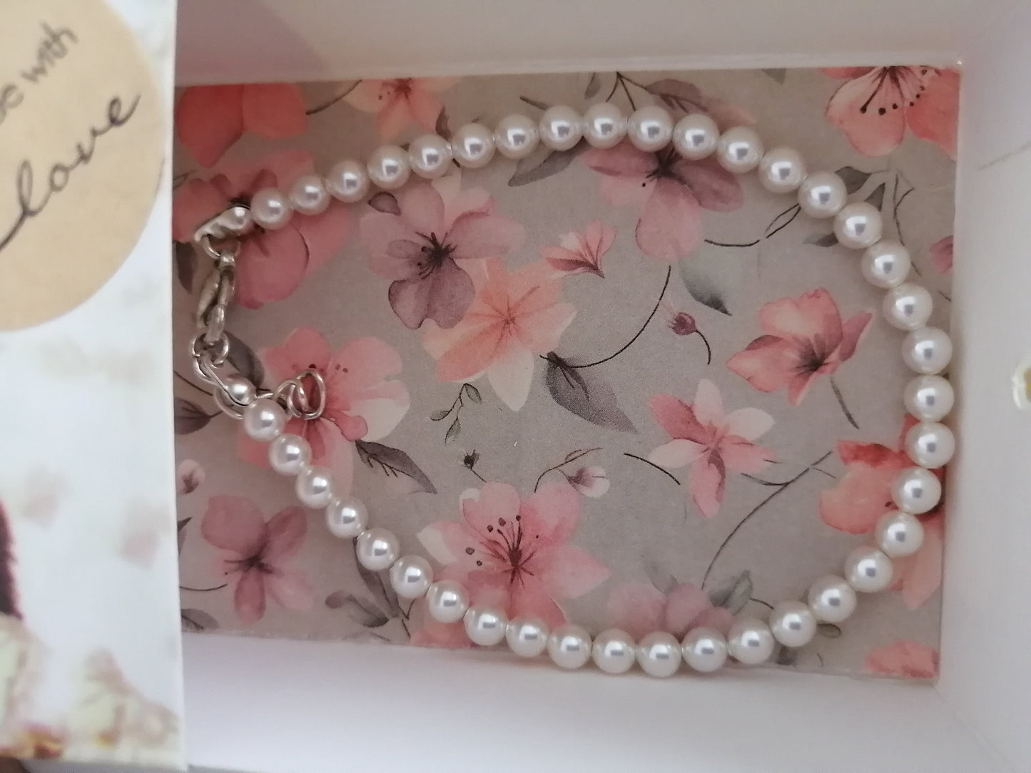 4mm Swarovki pearl bracelet
