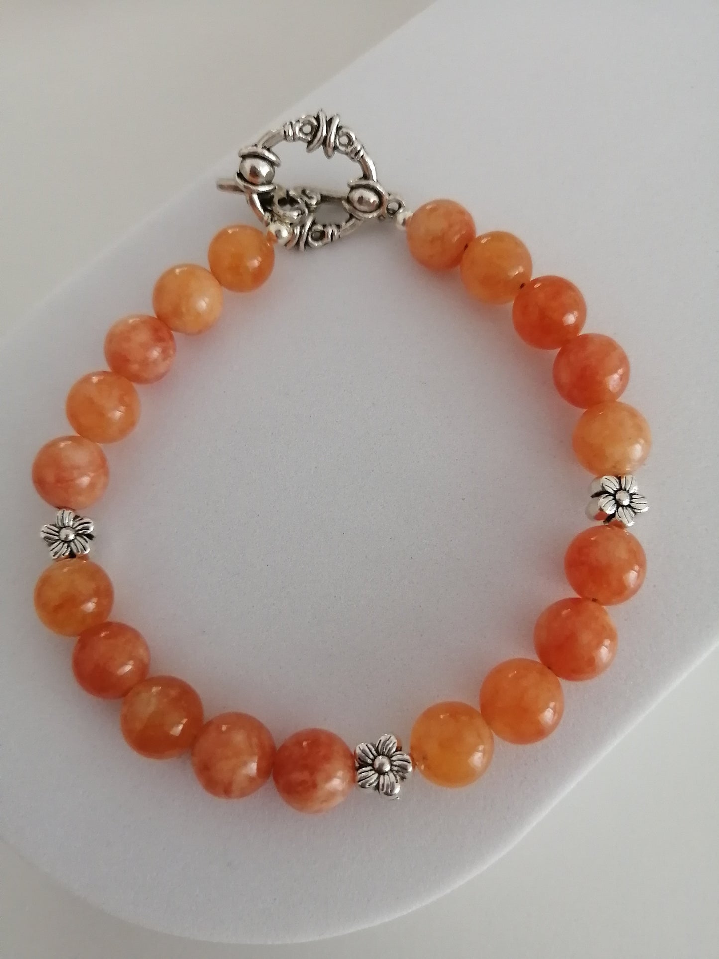 Jade Sun Stone Bracelet 8mm