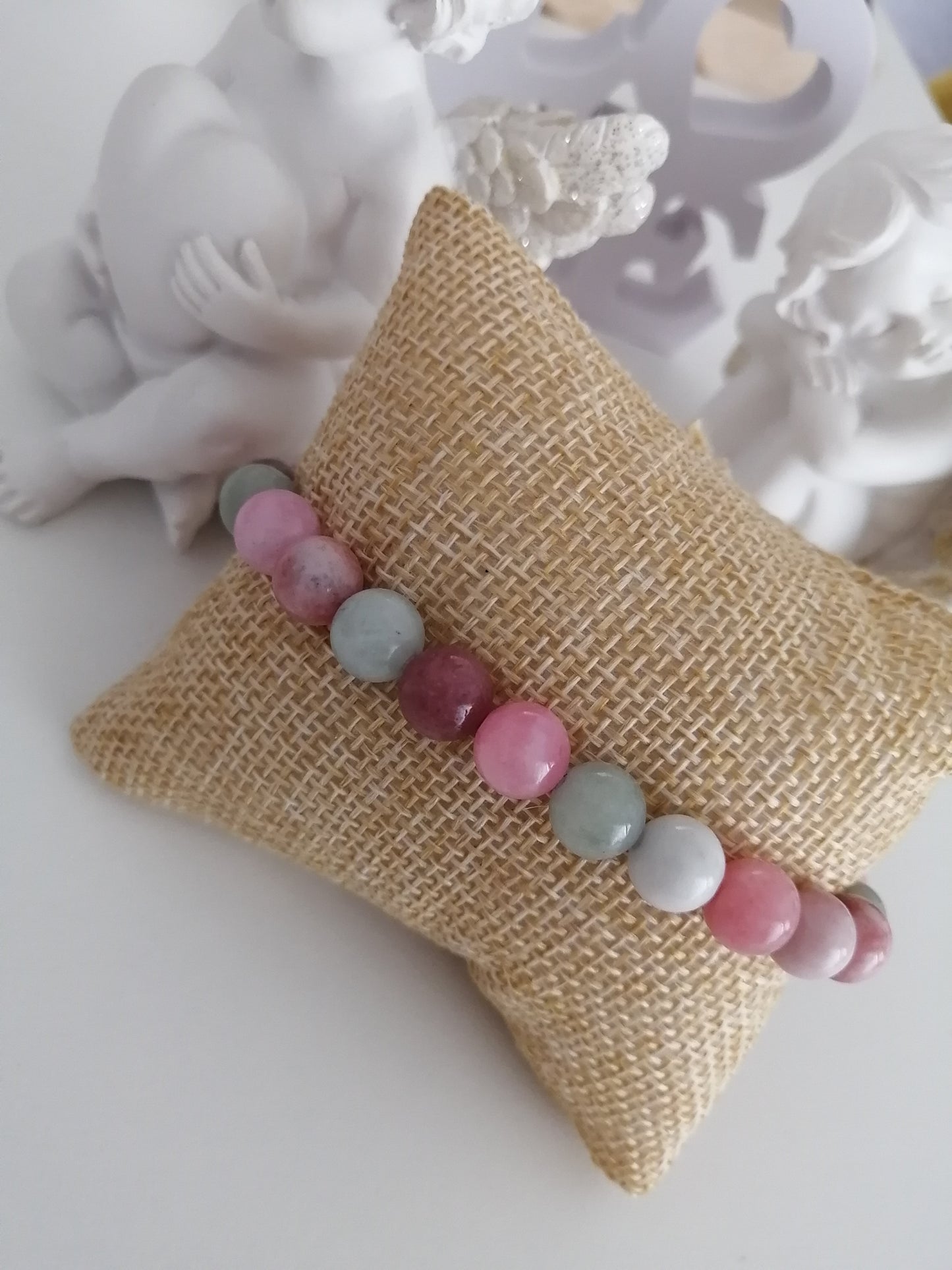 B&amp;B Set Jade roos 8mm