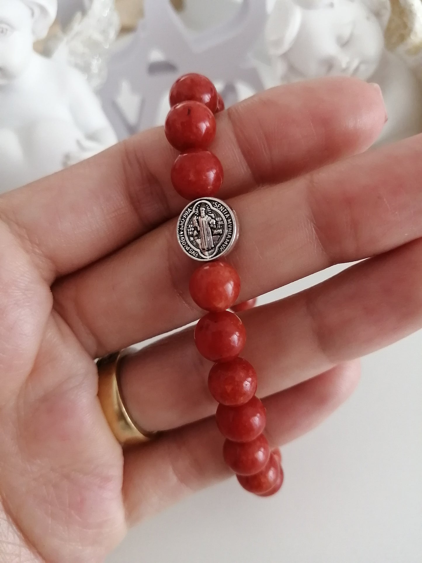 Jade Sun Stone Bracelet 8mm