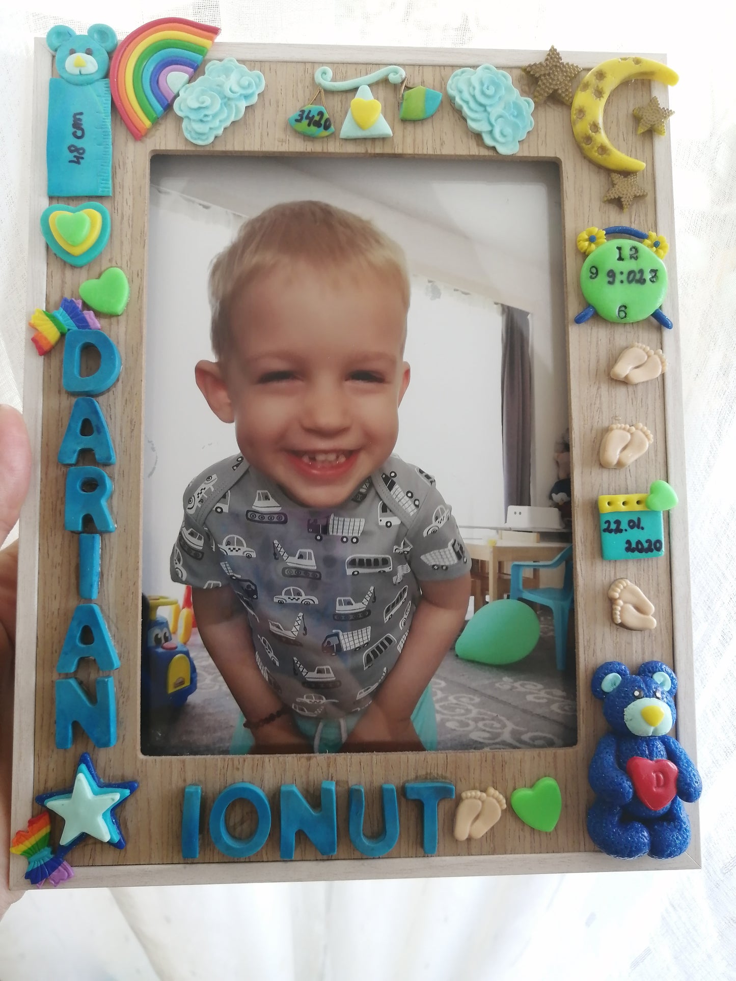 Gift frame for the birth of a child