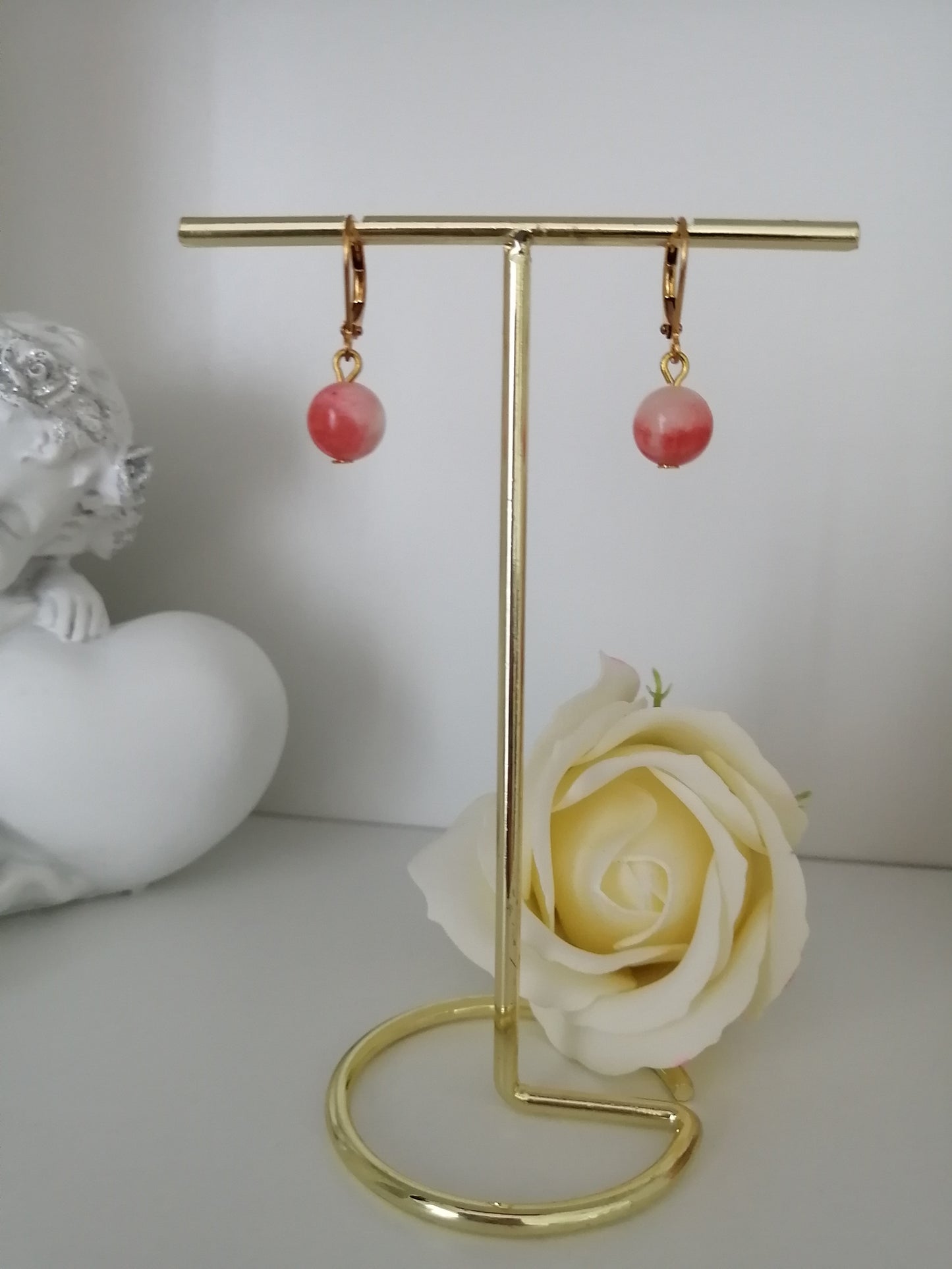 B&amp;B Set Jade roos 8mm