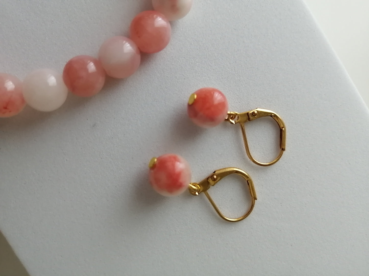 B&amp;B Set Jade roos 8mm