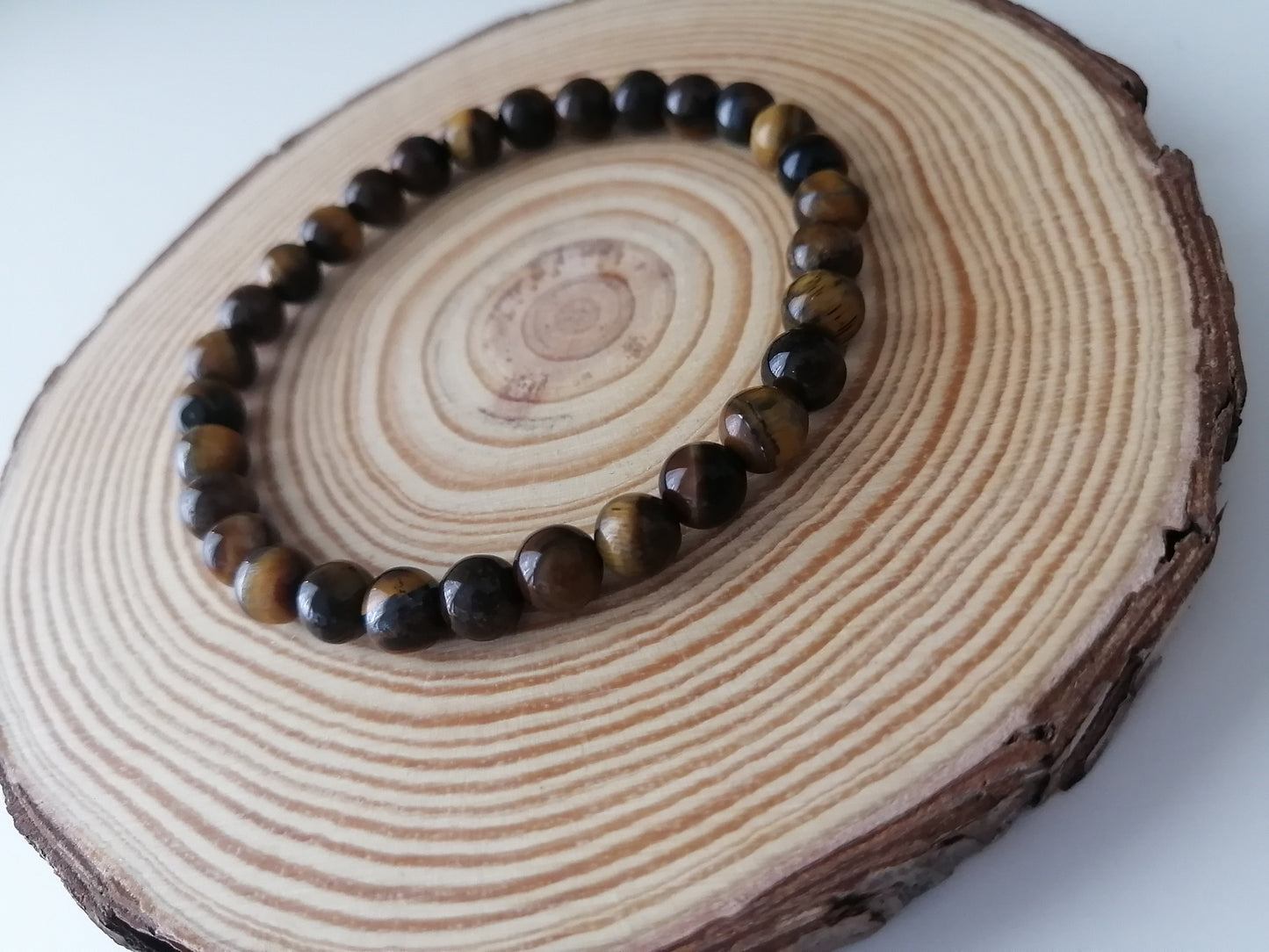 6 mm tijgeroog armband