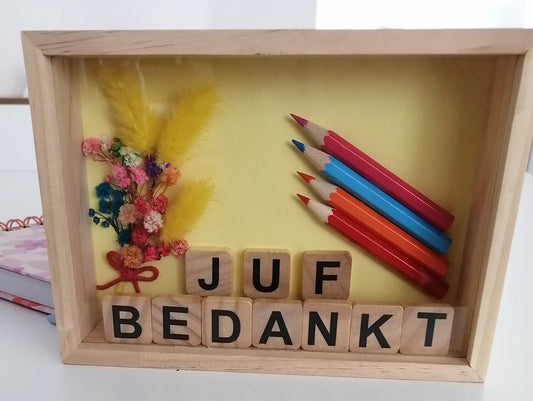 Cadre BEDANKT JUF petit