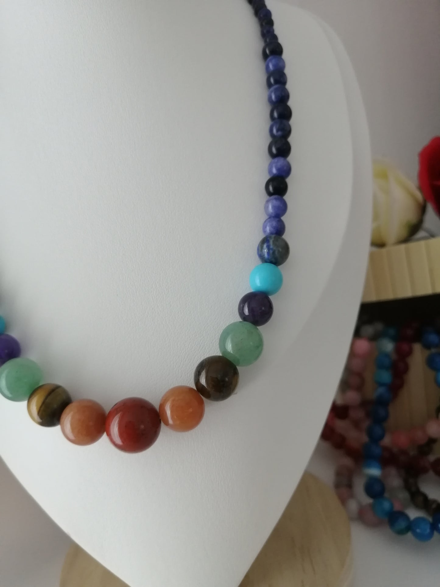 B&amp;B Set Jade roos 8mm