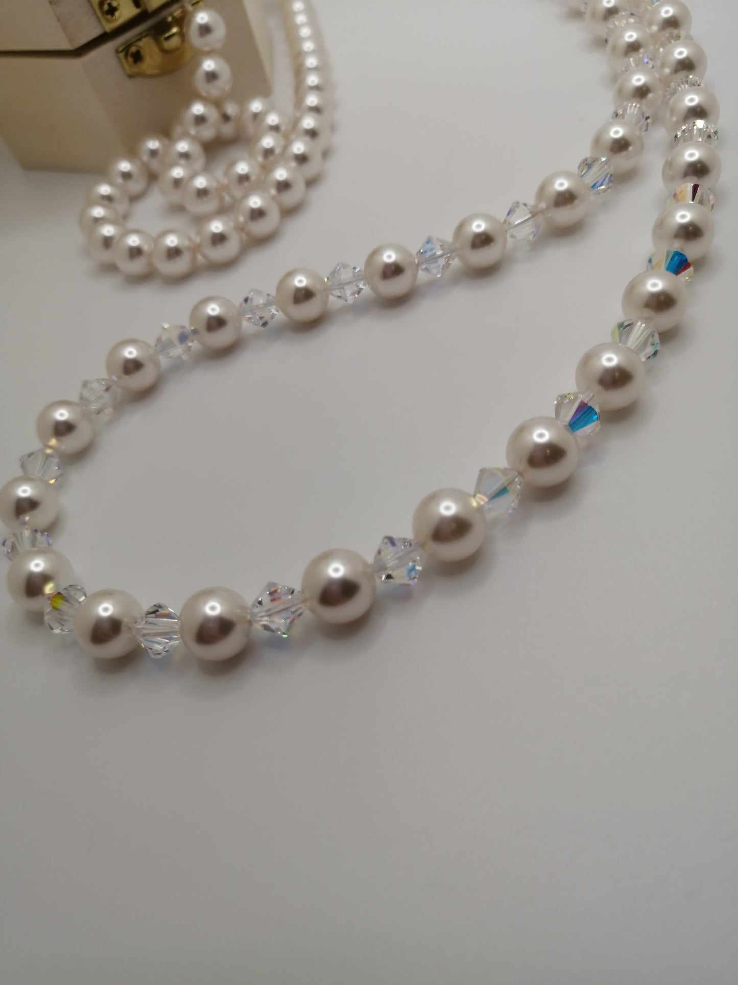 4mm Swarovski pearl necklace