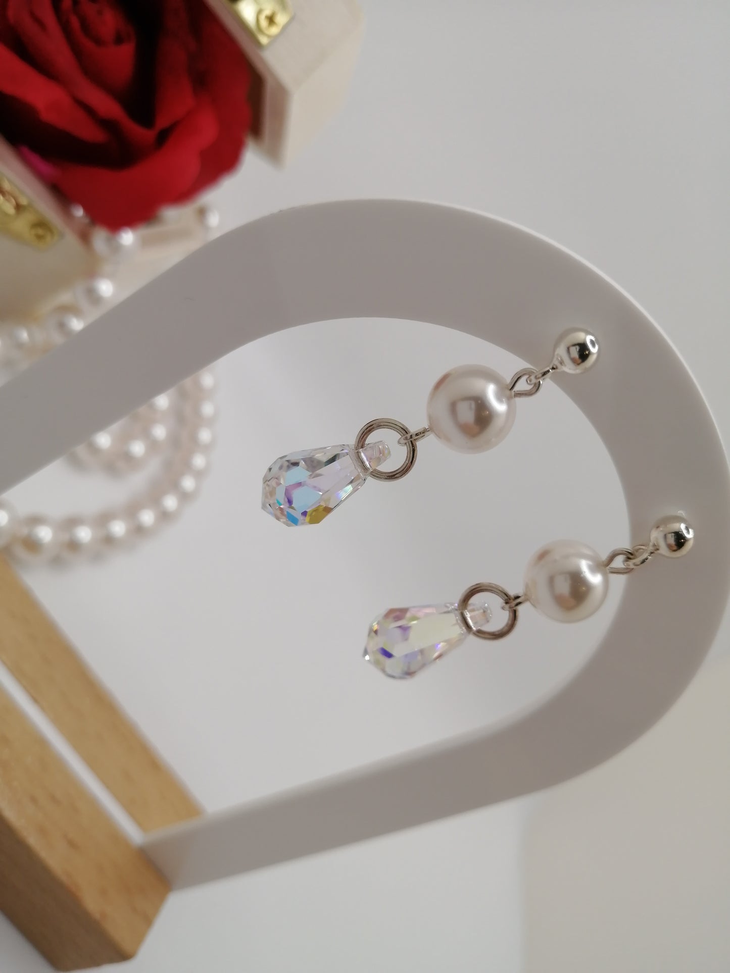10 mm Swarovski pareloorbellen voor dames